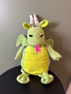 Happy Nappers Green Dragon & Castle Children's Stuffed Animal Pillow *No Sound
